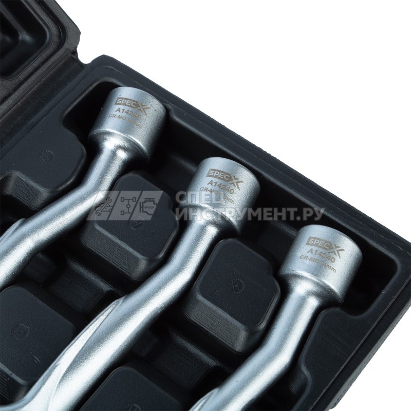 Набор разразных ключей 14, 17, 19 мм топливных трубок MAN D20 CR