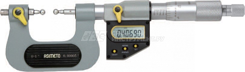 Микрометр для зубчатых колес цифровой IP65 0,001 мм, 100-125 мм