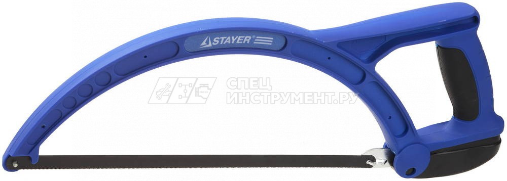 Ножовка STAYER по металлу, двухкомпонентная ручка, цвет синий, 300мм/24TPI