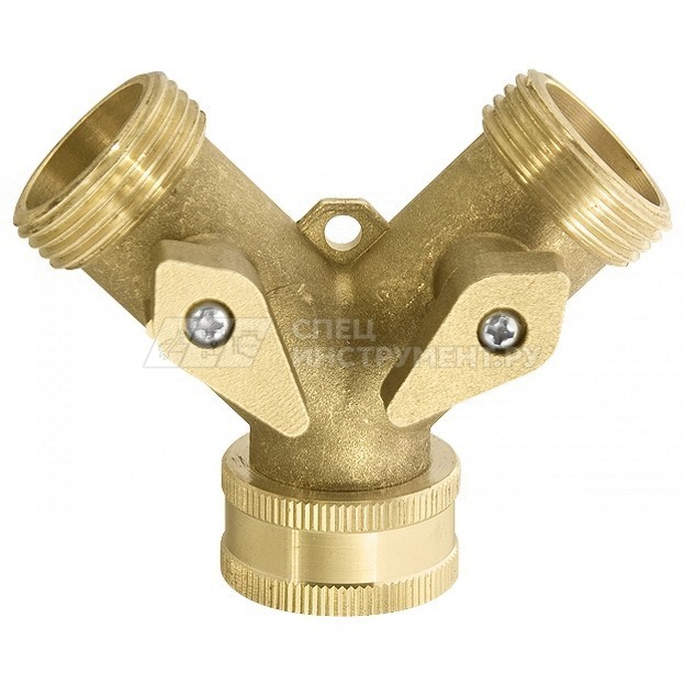 Разветвитель 2- х канальный, регулируемый, внешняя и внутренняя резьба 3/4", латунный