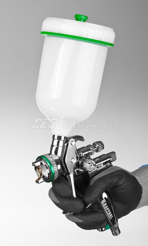 Краскопульт пневматический KRAFTOOL "PRO"Jeta 4000,HVLP, с верхним бачком, 1.3мм