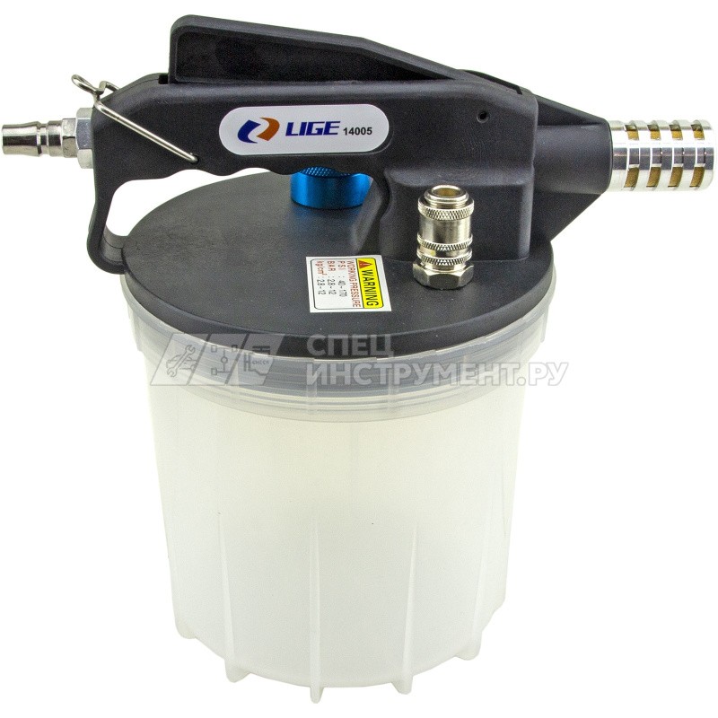 Пневматический насос для замены тормозной жидкости 2л., 1000 куб.с., 1/4" 40-170psi LG-14005 LIGE