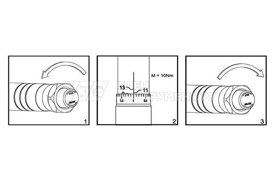 TWA4210 Ключ динамометрический 3/4"DR, 200-1000 Нм