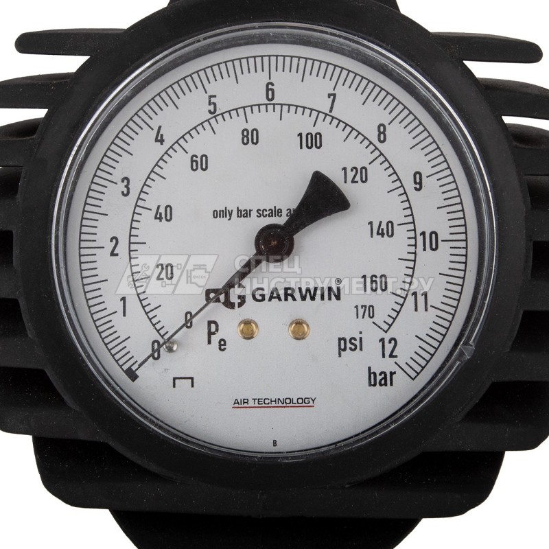 Пистолет для накачки шин с аналоговым манометром, 12 бар