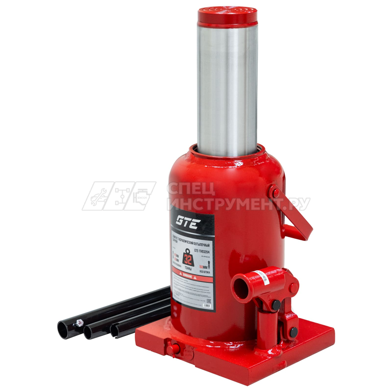 Домкрат гидравлический бутылочный 32т (h min-260мм, h max-420мм, ход штока-160мм) GTE /1/1
