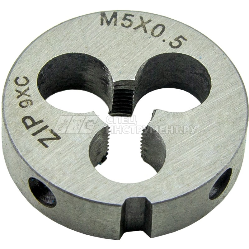 Плашка М5x0.5, сталь 9ХС