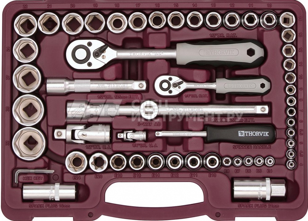 Набор инструмента универсальный 1/4", 1/2"DR, 108 предметов