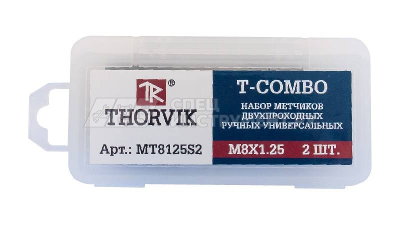 Набор метчиков T-COMBO двухпроходных ручных универсальных М12х1.25, HSS-G, 2 шт.