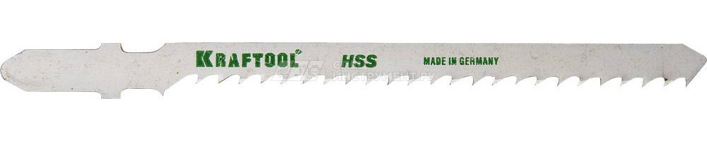 Полотна KRAFTOOL, T227D, для эл/лобзика, HSS, по мягкому металлу, фигурный рез, EU-хвост., шаг 3мм, 75мм, 2шт