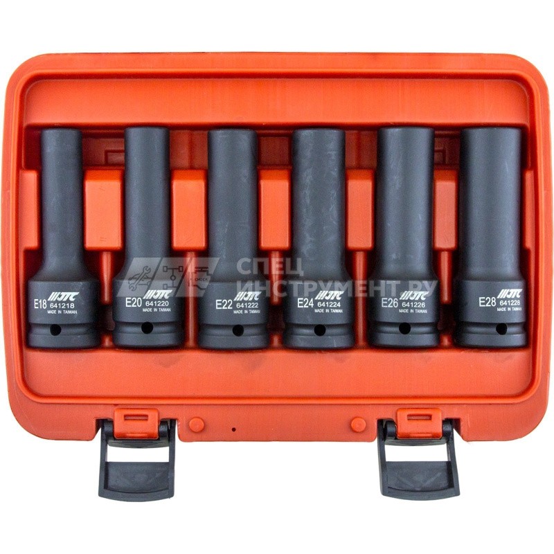 Набор головок торцевых ударных глубоких TORX 3/4" E18-E28, 6пр.
