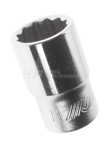 Головка торцевая 12-гранная 1/4" х 11мм, длина 25мм