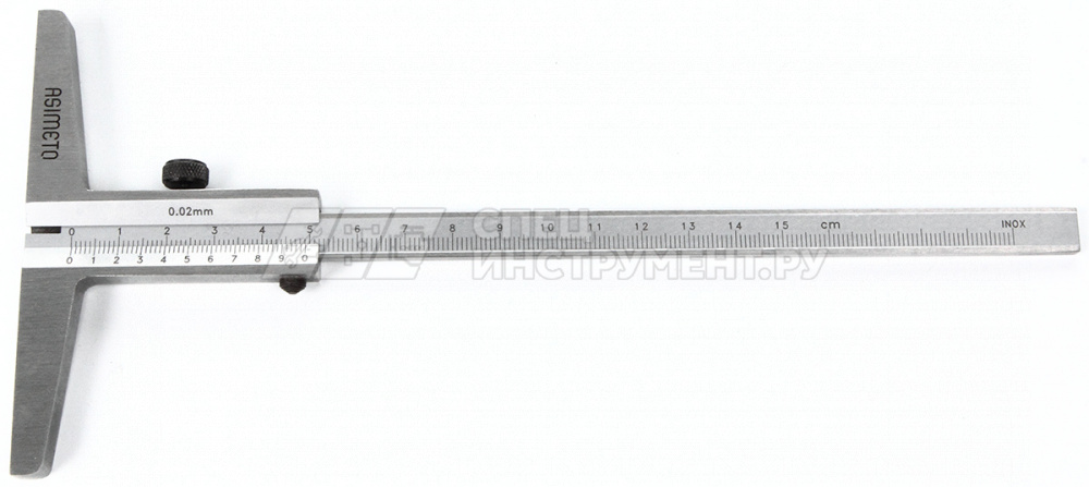 Штангенглубиномер нониусный 0,02 мм, 0—150 мм