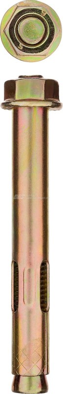 Болт анкерный с гайкой, 12 x 99 мм, 25 шт, желтопассивированный, ЗУБР Профессионал