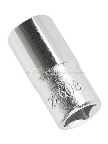 Головка торцевая 12-гранная 1/4" х 8мм, длина 25мм