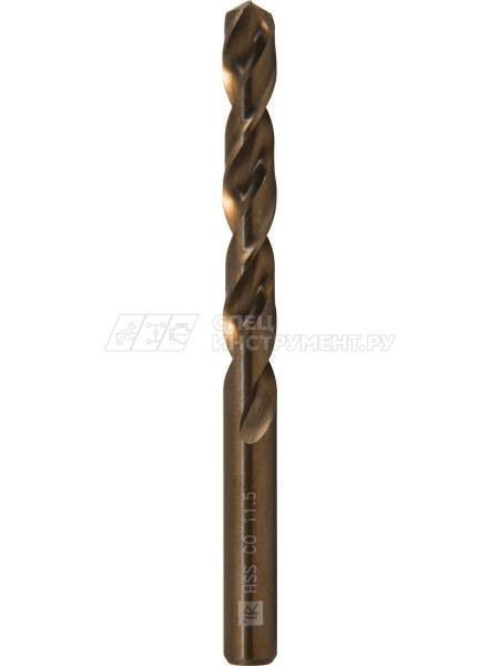 Сверло спиральное по металлу HSS Co в ПВХ упаковке, d10.2 мм