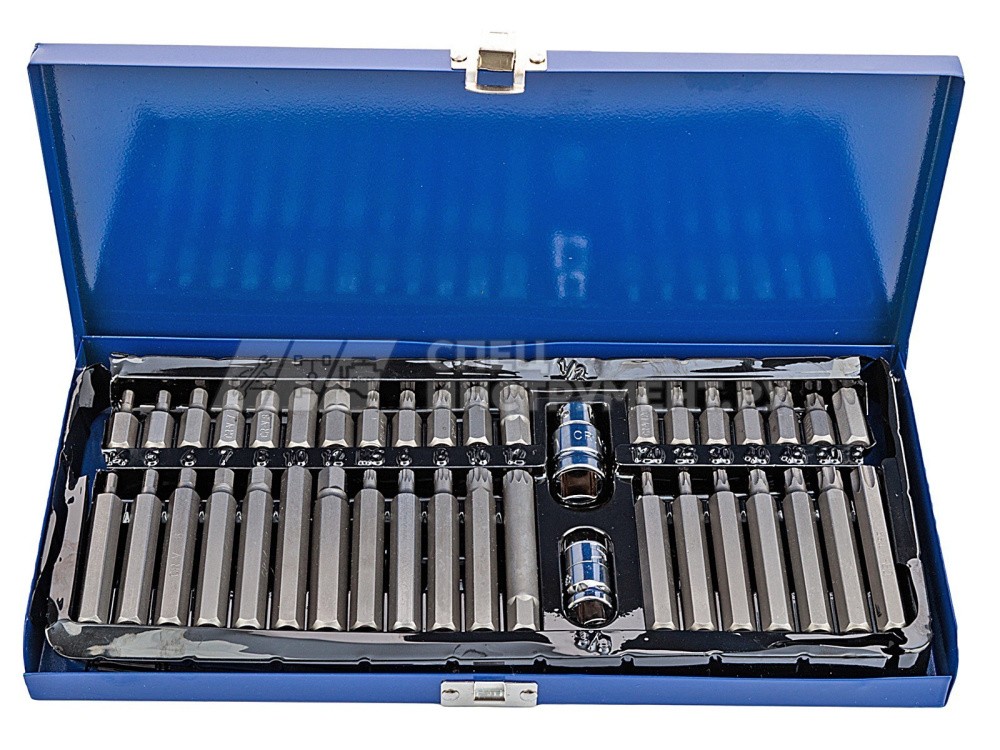 VR41002 Набор бит SPLINE, TORX, HEX 40пр.