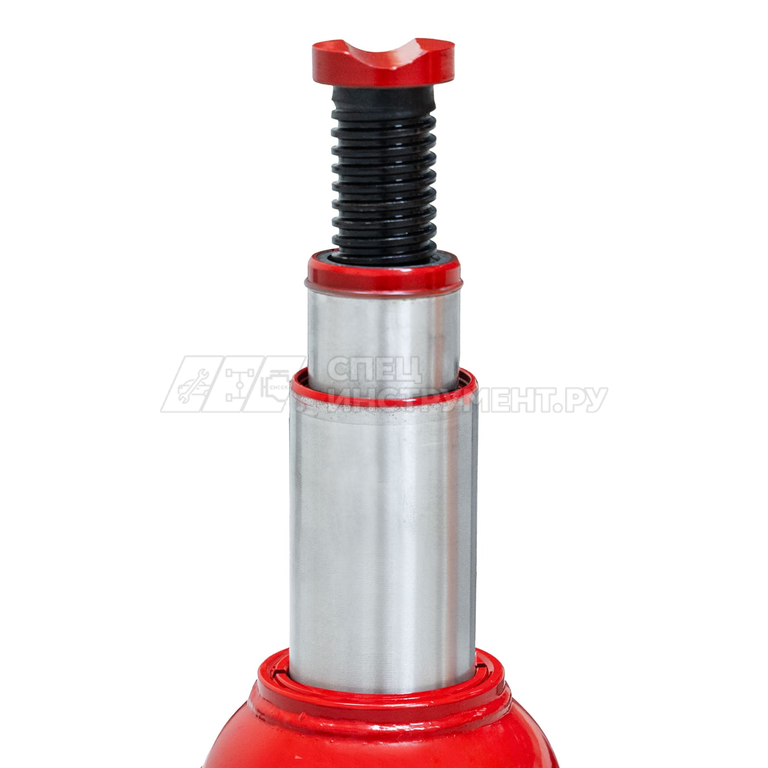 Домкрат гидравлический бутылочный с двумя штоками 10т (h min-180мм, h max-430мм, ход штока-190мм, ход винта-60мм) GTE /1/6