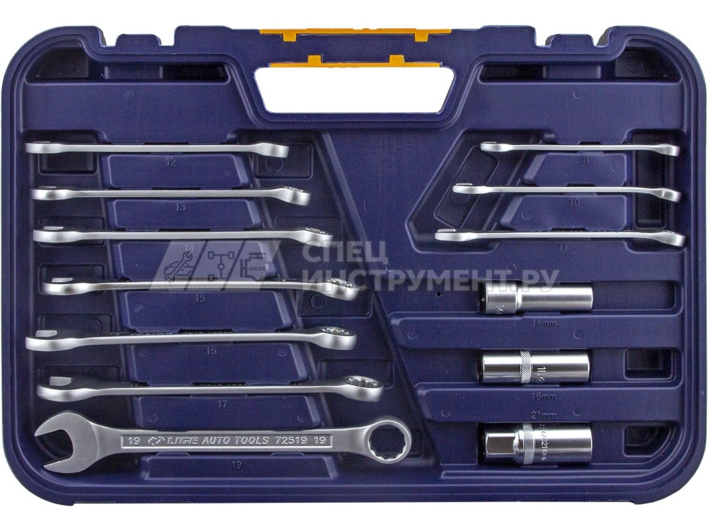 Набор торцевых головок 1/2"&1/4" 6-гранный 83пр., в кейсе LG-S1083 LIGE
