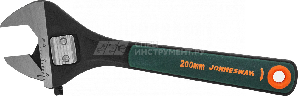Ключ разводной реечный, 0-24 мм, L-200 мм