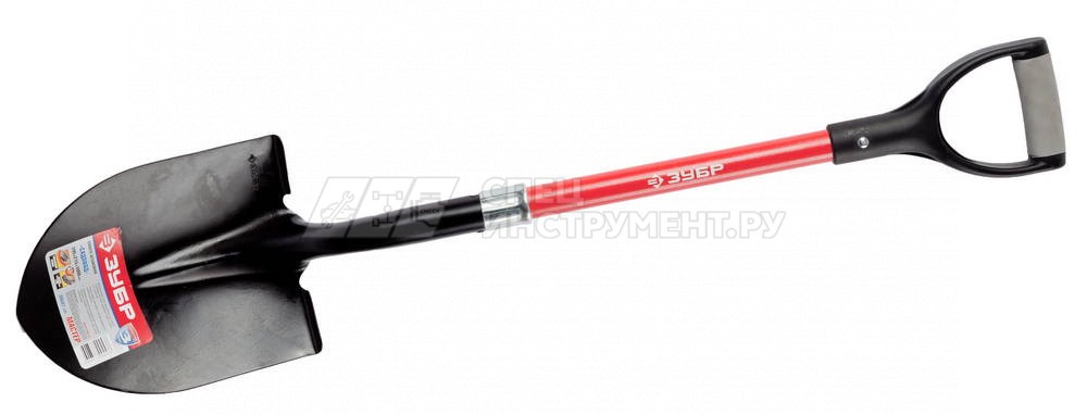 Лопата ЗУБР "МАСТЕР" САДОВОД штыковая, фиберглассовый черенок, пластиковая рукоятка, 295x215x1000мм