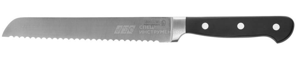 Нож LEGIONER "FLAVIA" хлебный, пластиковая рукоятка, лезвие из молибденванадиевой стали, 200мм
