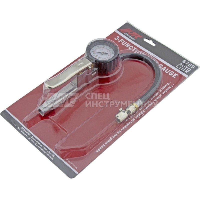 Манометр шинных 3-х функциональный до 11бар (160PSI)