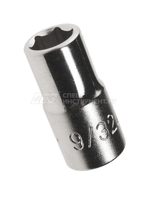 Головка торцевая 6-гранная 1/4" х 9/32", длина 25мм