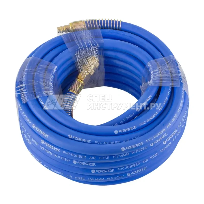 Шланг резиновый воздушный армированный с фитингами 10мм x 16мм x 15м