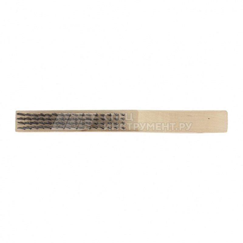 Щетка зачистная 4-х рядная, закаленная прямая проволока с деревянной ручкой