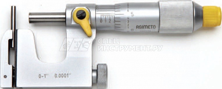 Микрометр со сменной пяткой 0,01 мм, 0-25 мм, универсальный