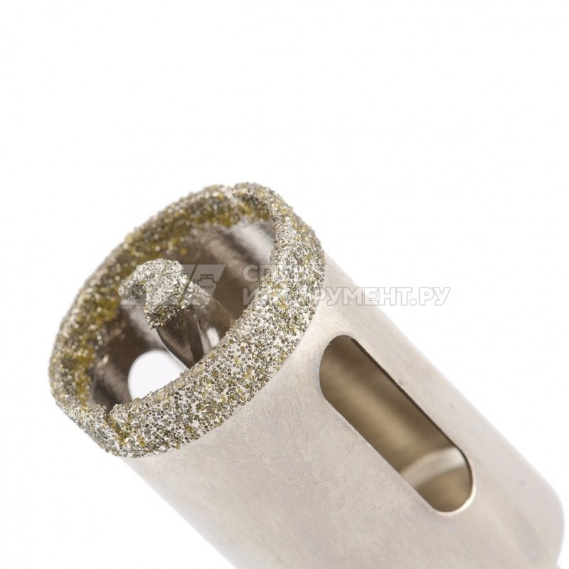 Сверло алмазное по керамограниту, 22 х 67 мм, 3-гранный хвостовик
