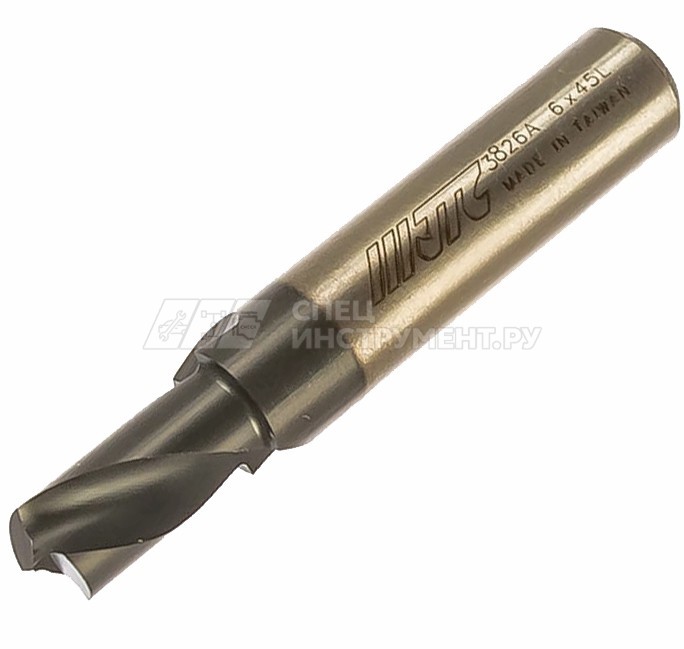 Сверло для высверливания сварочных точек (титановое покрытие) 6 х 45мм