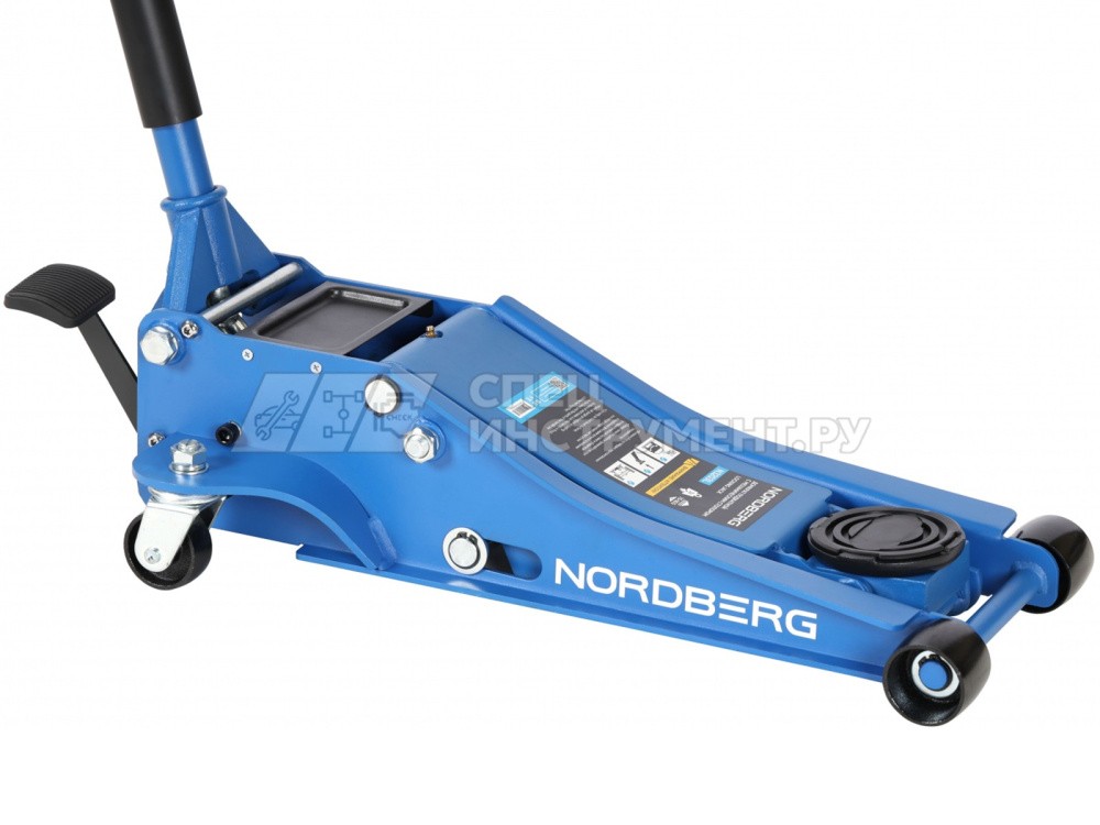 Домкрат подкатной 3т с механическим стопором