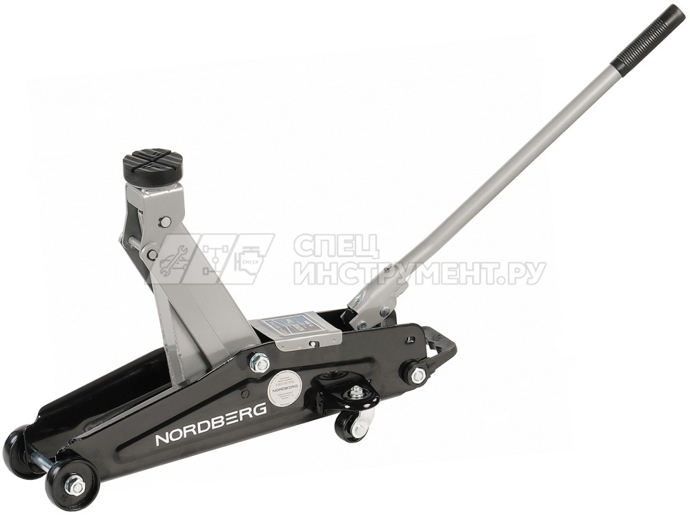 NORDBERG ДОМКРАТ N3202EC подкатной для автолюбителя 2т в кейсе, Н=135-385мм (в кейсе)