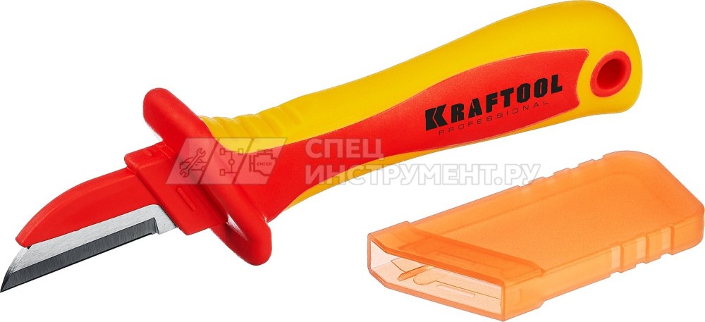 KN-1 нож электрика диэлектрический, прямой, KRAFTOOL