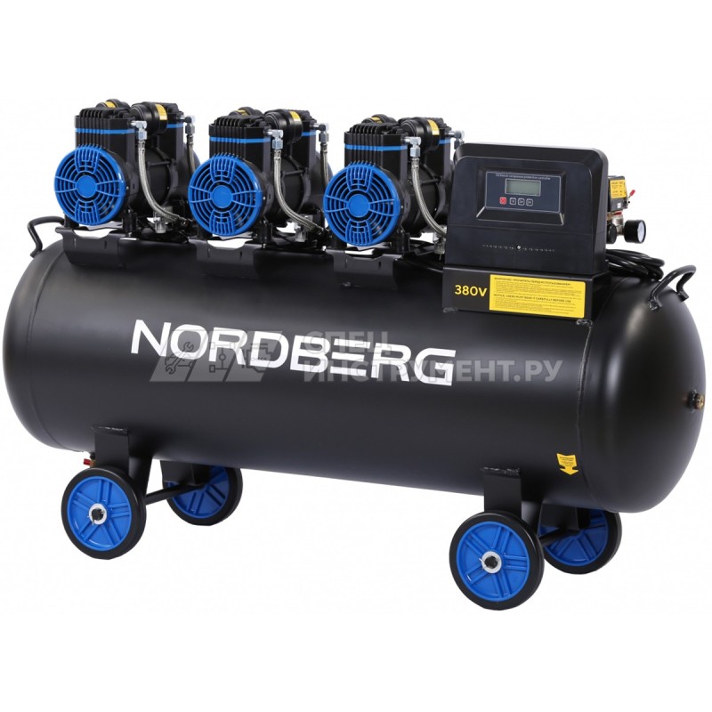 Компрессор безмасляный 380 В, ресивер 160 л, 750 л/мин
