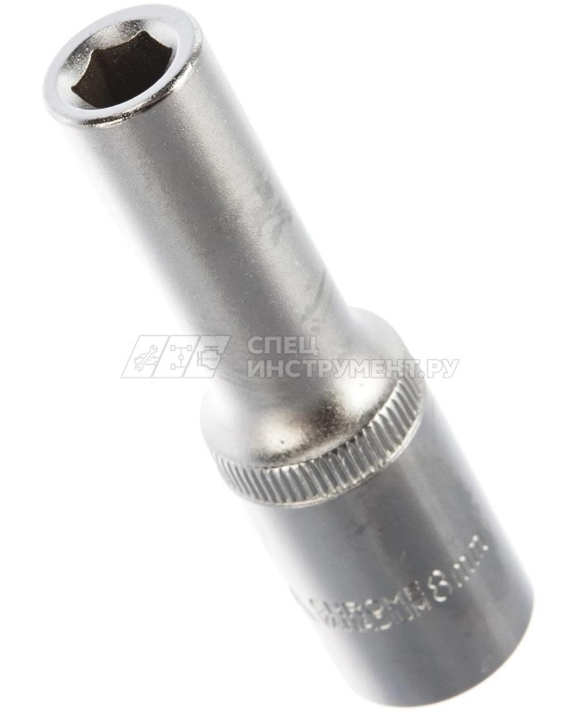 Головка торцевая ER-91501H 1/2" DR 6-гранная глубокая 8мм (с держателем)