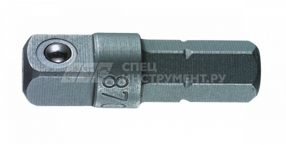 870/1/A Оправка-хвостовик для торцевых головок DR 1/4", хвостовик 1/4" C 6.3, 25 мм, для ручного режима