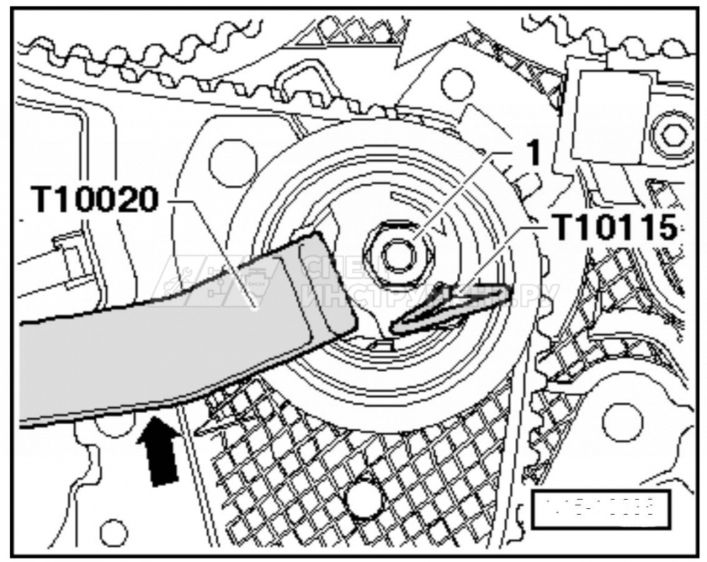 Набор фиксаторов для дизельных двигателей VW-Audi 1.2-2.0D PD и 1.2, 1.6, 2.0D CR