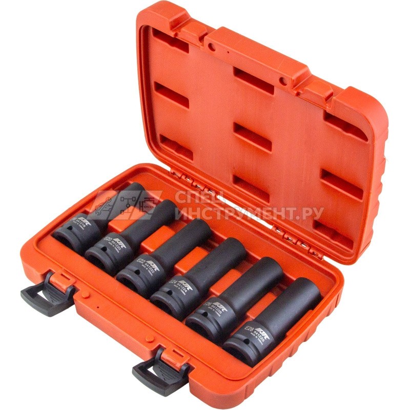 Набор головок торцевых ударных глубоких TORX 3/4" E18-E28, 6пр.