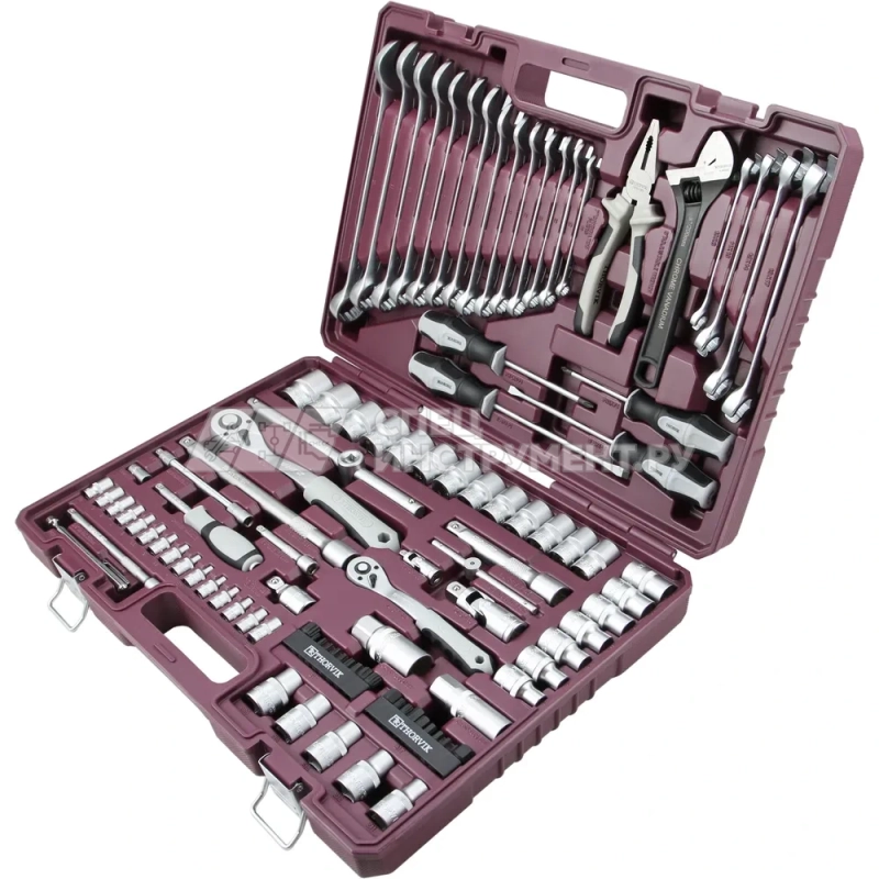 TS101 Набор инструмента универсальный 1/4", 1/2"DR, 101 предмет