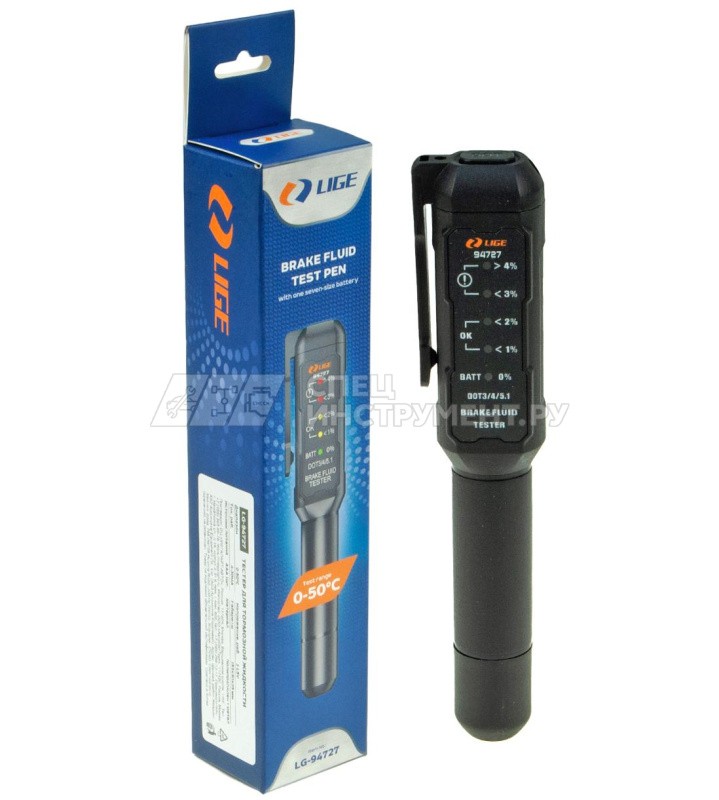 Тестер для тормозной жидкости (1xAAA),в блистере LG-94727 LIGE