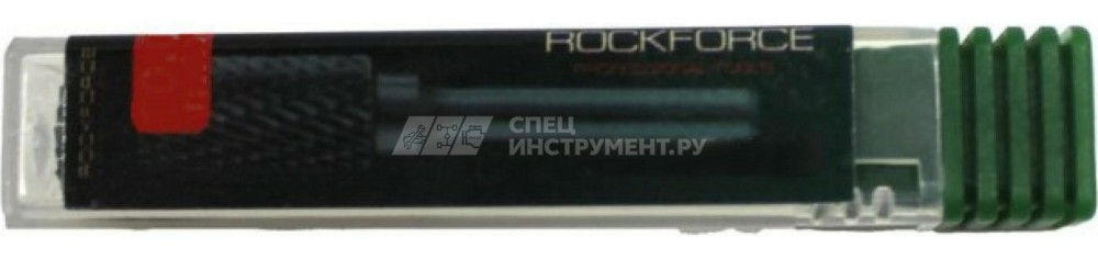 Шарошка цилиндрическая по металлу с торцевой раб. поверхностью( 8мм, хвостовика 6мм),в пластиковом футляре ROCKFORCE /1/500