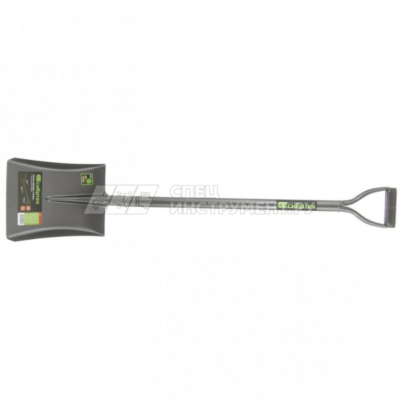 Лопата совковая, 245х295х1150 мм, цельнометаллическая// Сибртех