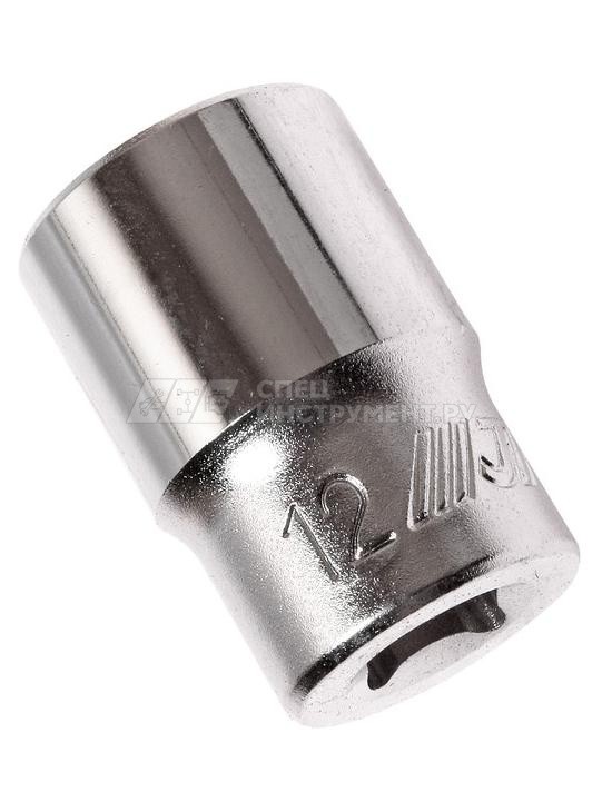 Головка торцевая 6-гранная 1/4" х 12мм, длина 25мм