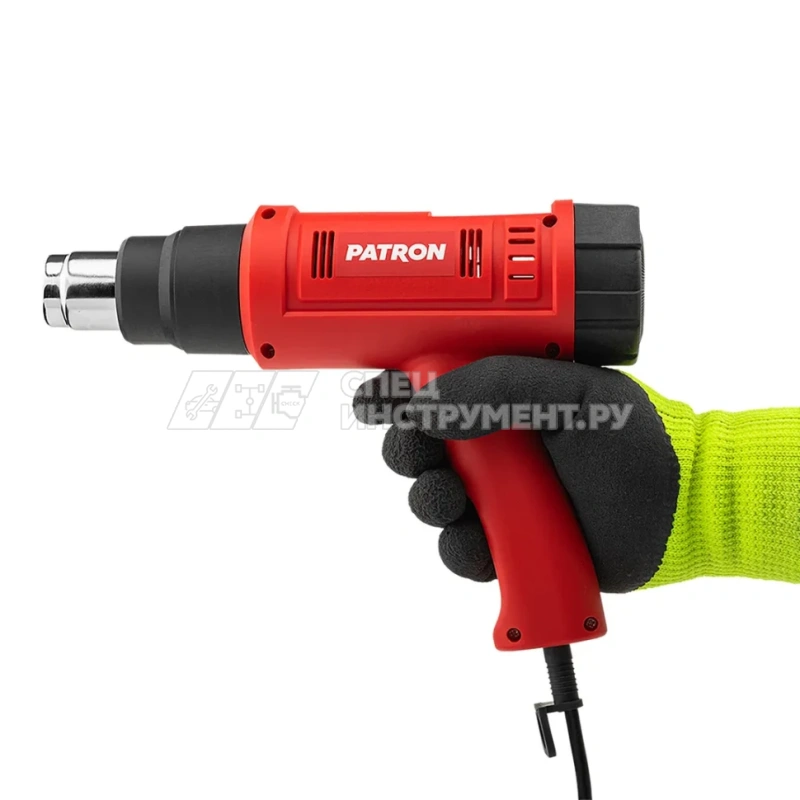 Фен промышленный электрический с насадками 2000Вт