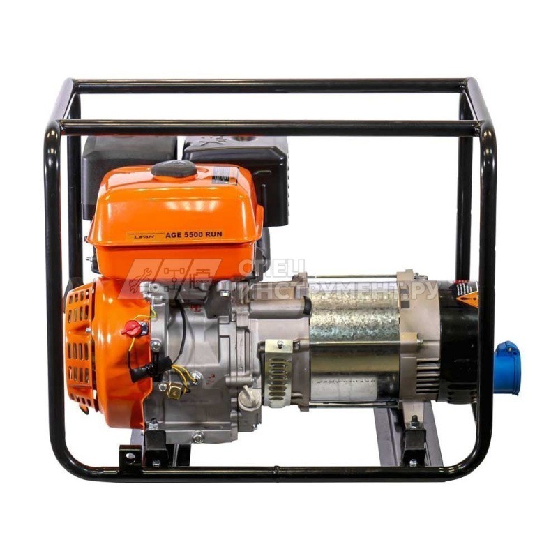 Генератор AGE 5500 RUN (max.5.5кВт, 230В) бензин, увеличенный бак 13л