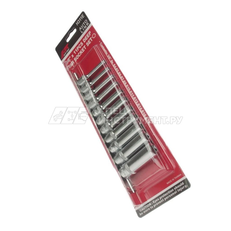Набор головок торцевых глубоких TORX 3/8" E4-E18, 11пр.