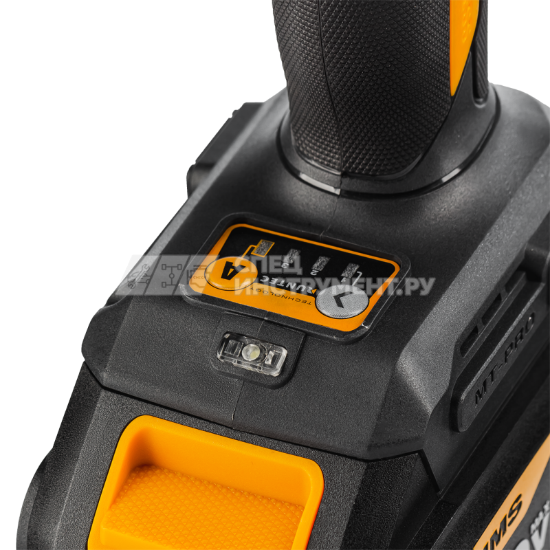 Гайковерт ударный аккумуляторный RUNTEC PRO 1/2", 20В, 2*4Ач, 500Нм