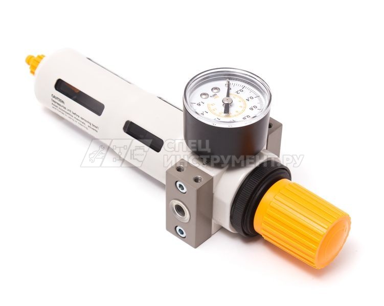 Фильтр-регулятор с индикатором давления для пневмосистемы 1/8" (пропускная способность:800 л/мин, давление max: 16 bar, температура воздуха: 0° до 60°